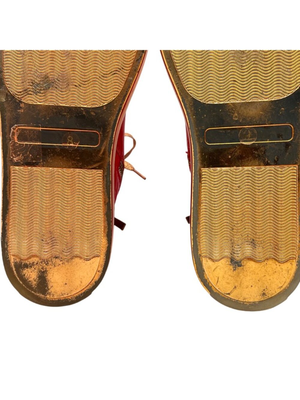 Jump New York Sullivan 24K Red Gold Patent Leather High-Top Sneakers Mens Size 8 - Picture 14 of 16